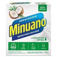 imagem de DETERGENTE PÓ MINUANO 500G COCO