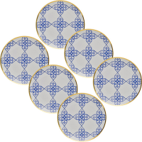 imagem de CONJUNTO PRATOS SOBREMESS C 6UN 21CM LUSITANA 3904