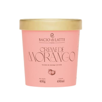 imagem de SORVETE BACIO DI LATTE 490ML CREME DE MORANGO PT 0510