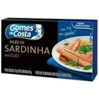 imagem de FILÉ SARDINHA GOMES COSTA 125G ÓLEO