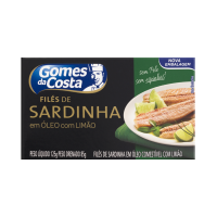 imagem de FILÉ SARDINHA GOMES COSTA 125G LIMÃO