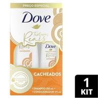 imagem de KIT DOVE SHAMPOO 350ML+COND 175ML TEXTURA REAIS CACHOS