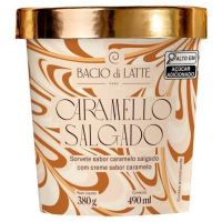 imagem de SORVETE BACIO DI LATTE 490ML CARAMELO SALGADO