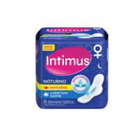 imagem de ABSORVENTE INTIMUS GEL COM ABAS NOTURNO SUAVE PACOTE 8UN