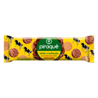imagem de BISCOITO PIRAQUÊ LEITE MALTADO 80G CHOCOLATE