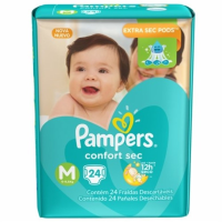 imagem de FRALDA DESCARTÁVEL PAMPERS TOT CONF M 24UN