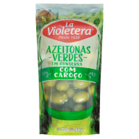 imagem de AZEITONA 200G LA VIOLETERA COM CAROÇO VERDE DP.