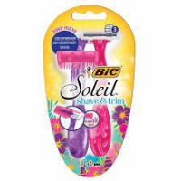 imagem de APARELHO BARBEAR BIC SOLEIL SHAVE & TRIM 3 LAMINAS C/2