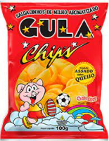 imagem de SALGADINHO GULA CHIPS 100G QUEIJO