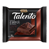 imagem de CHOCOLATE TALENTO DARK 75G NIBS DE CACAU