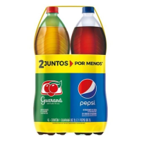 imagem de REFRIGERANTE DUO PEPSI E GUARANÁ PET 2L