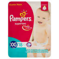 imagem de FRALDA DESCARTÁVEL PAMPERS SUPERSEC PACOTÃO XXG 20