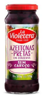 imagem de AZEITONA 160G LA VIOLETERA PRETA S CAROÇO