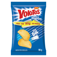 imagem de SALGADINHO YOKITOS BATATA ONDULADA NATURAL 90G