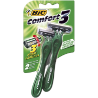 imagem de APARELHO BARBEAR BIC COMFORT 3 PELE SENSÍVEL 2UN VERDE