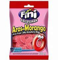 imagem de BALA GELATINA FINI AROS MORANGO PACOTE 80G