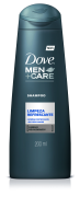 imagem de SHAMPOO DOVE 200ML MEN LIMPEZA REFRESCANTE 2X1