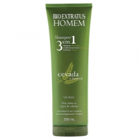 imagem de SHAMPOO BIO EXTRATUS HOMEM CEVADA HORTELÃ 3X1 250ML