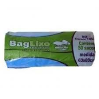 imagem de SACO LIXO BAG LIXO ROLO AZUL 50LITROS 50UN