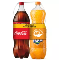 imagem de REFRIGERANTE DUO COCA COLA FANTA  PET 2L