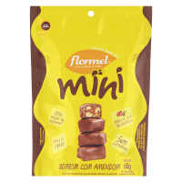 imagem de BOMBOM MINI FLORMEL C/ AMENDOIM ZERO 70G