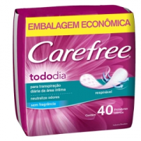 imagem de ABSORVENTE CAREFREE TODODIA PACOTE 40UN